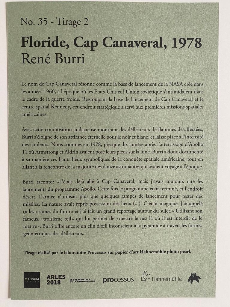 Floride, Cap Canaveral by René Burri, 1978 (view 2)