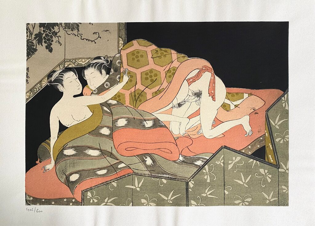 Japanese Shunga d'Isoda Koryusai, 1961