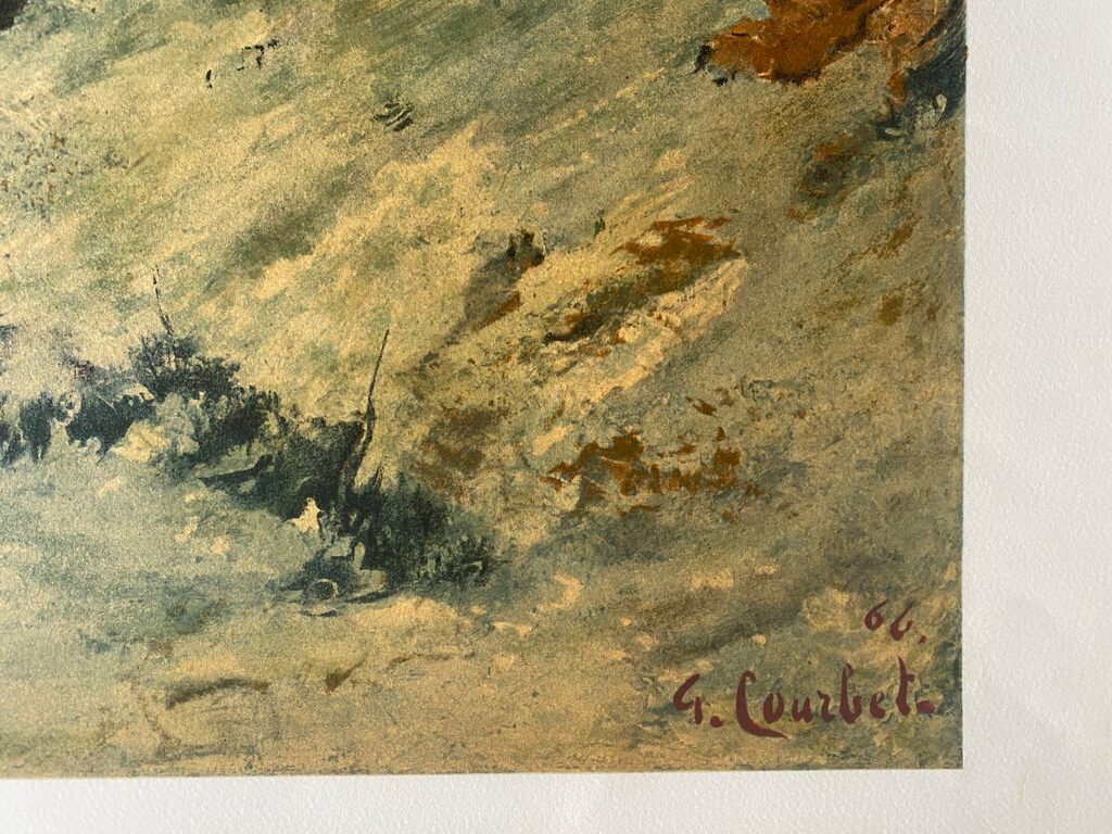 Paysage de neige dans le jura, avec chevreuil (1866) de Gustave Courbet, 1973 (vue 2)