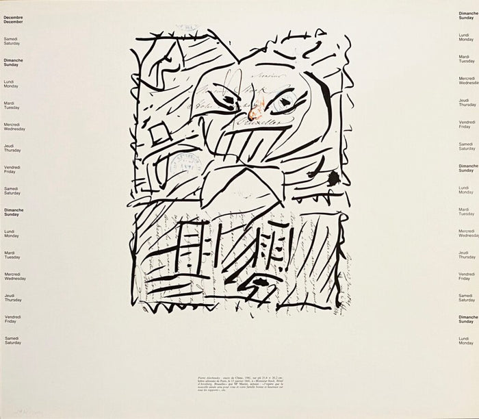 December de Pierre Alechinsky, 1983