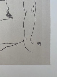 Kneeling Female Nude, Timing to right d'Egon Schiele, 2007 (vue 3)