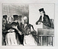 Court Scene by Honoré Daumier, 1918