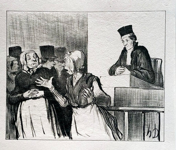 Court Scene de Honoré Daumier, 1918