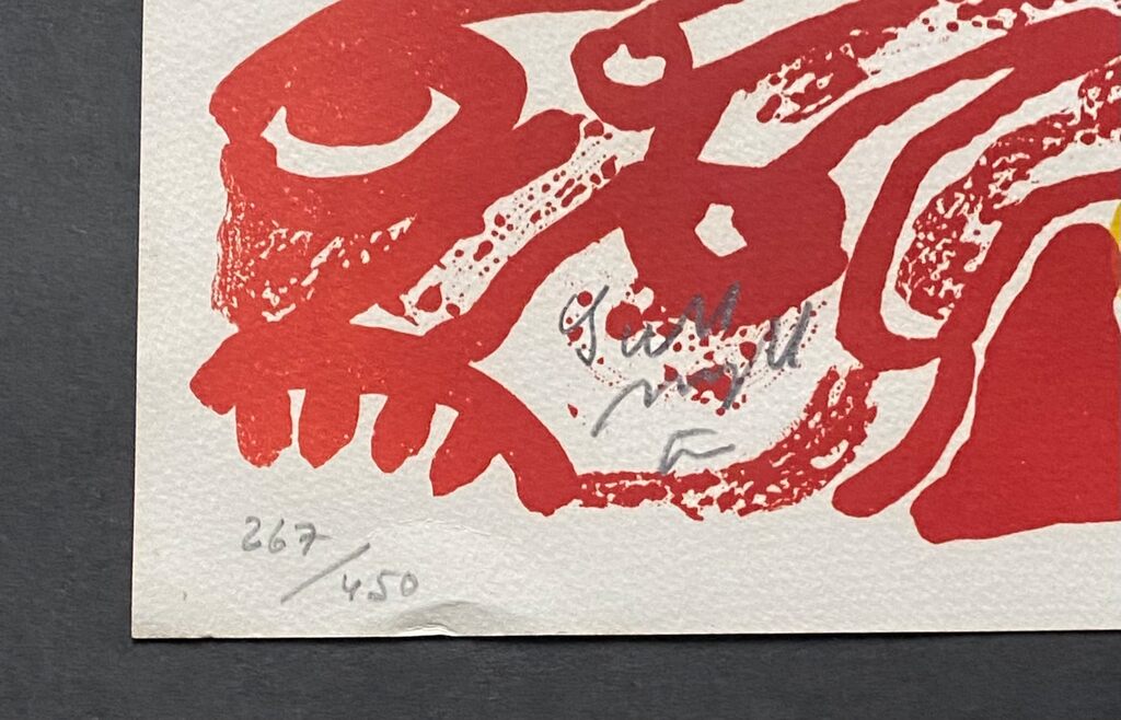 Carte de vœux by Bengt Lindström, c. 1980 (view 2)