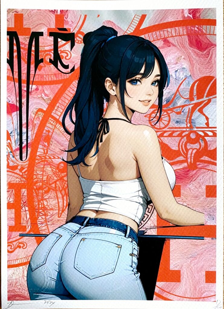 Manga Girl by Death NYC, 2024