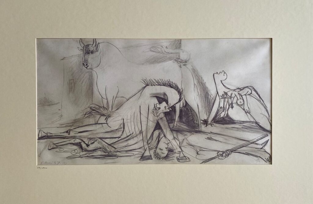 Guernica Study by Pablo Picasso, 1990