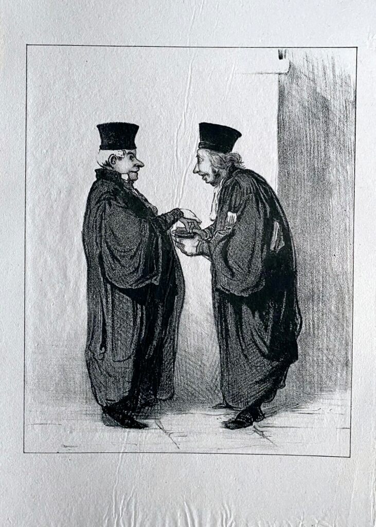 Court Scene by Honoré Daumier, 1918