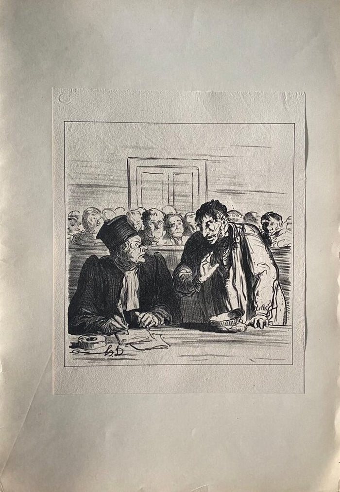 Court Scene de Honoré Daumier, 1918 (vue 2)