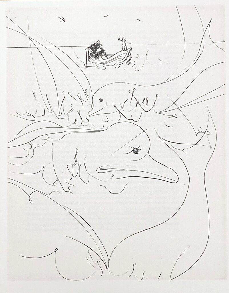 Dolphins by Salvador Dalí, 1974