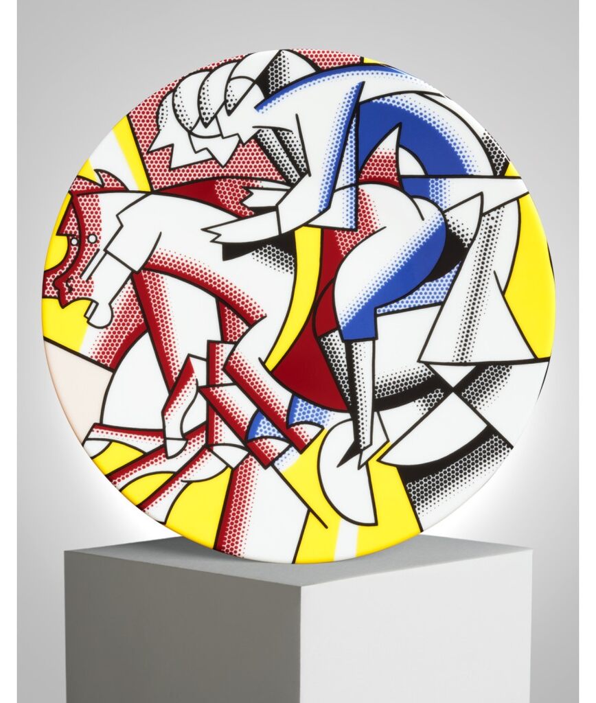The Red Horseman" Porcelain Plate by Roy Lichtenstein, 2023