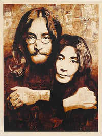 John Lennon & Yoko Ono by Shepard Fairey, 2010