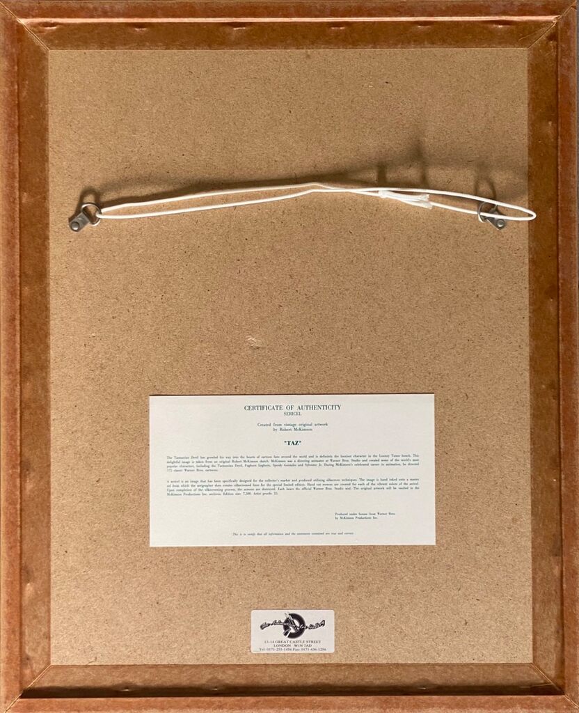Taz (Tasmanian Devil) by Robert McKimson, 1992 (view 4)
