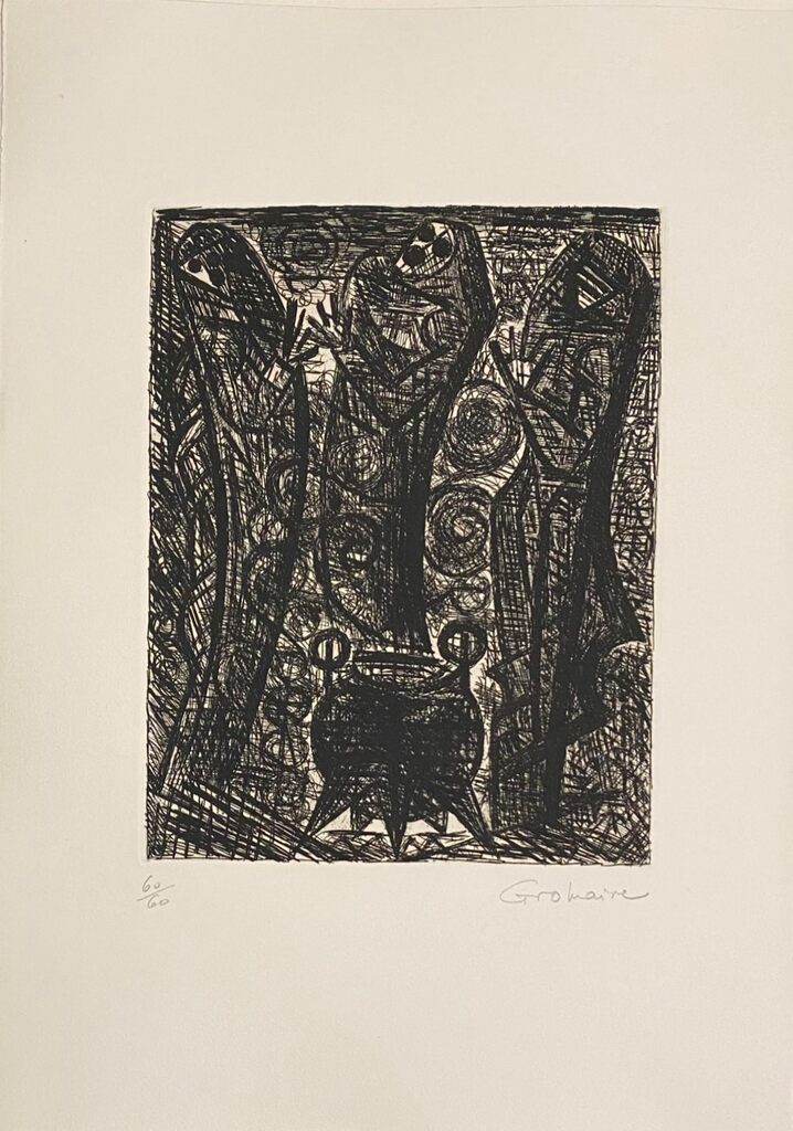 Macbeth: Les sorcières by Marcel Gromaire, 1958