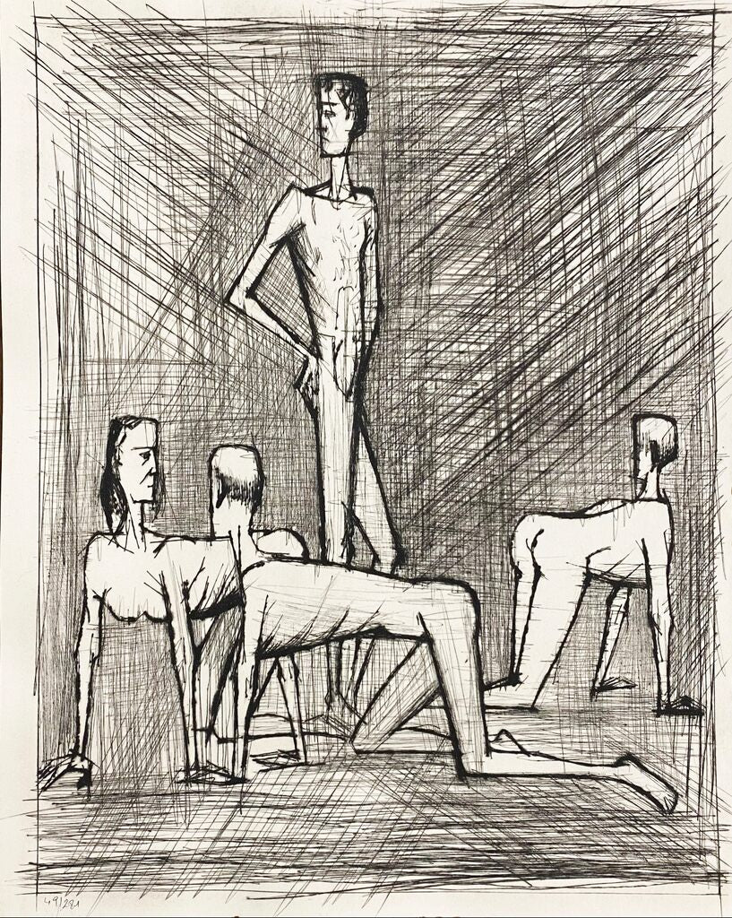 Avec les hommes de la Lune de Bernard Buffet, 1958