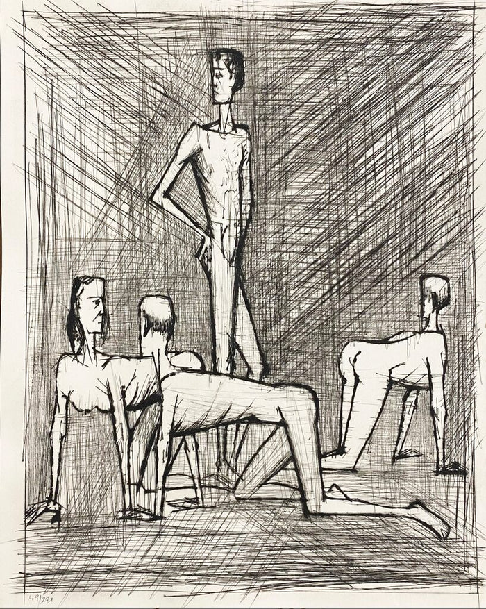 Avec les hommes de la Lune de Bernard Buffet, 1958