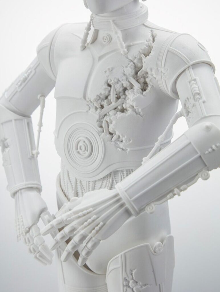 C-3PO Crystallized Relic Statue de Daniel Arsham, 2023 (vue 2)