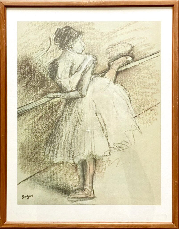 Danseuse à la barre d'Edgar Degas, vers 1960