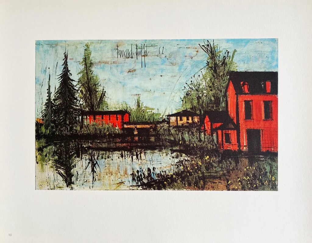 Pont sur la Sarthe by Bernard Buffet, 1966