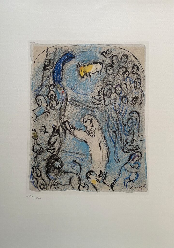 L'arche de Noé n°8 & L'arc-en -ciel, signe d'alliance entre Dieu et la Terre N°11 de Marc Chagall, 1986
