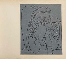 Portrait de Jacqueline accoudée by Pablo Picasso, 1963